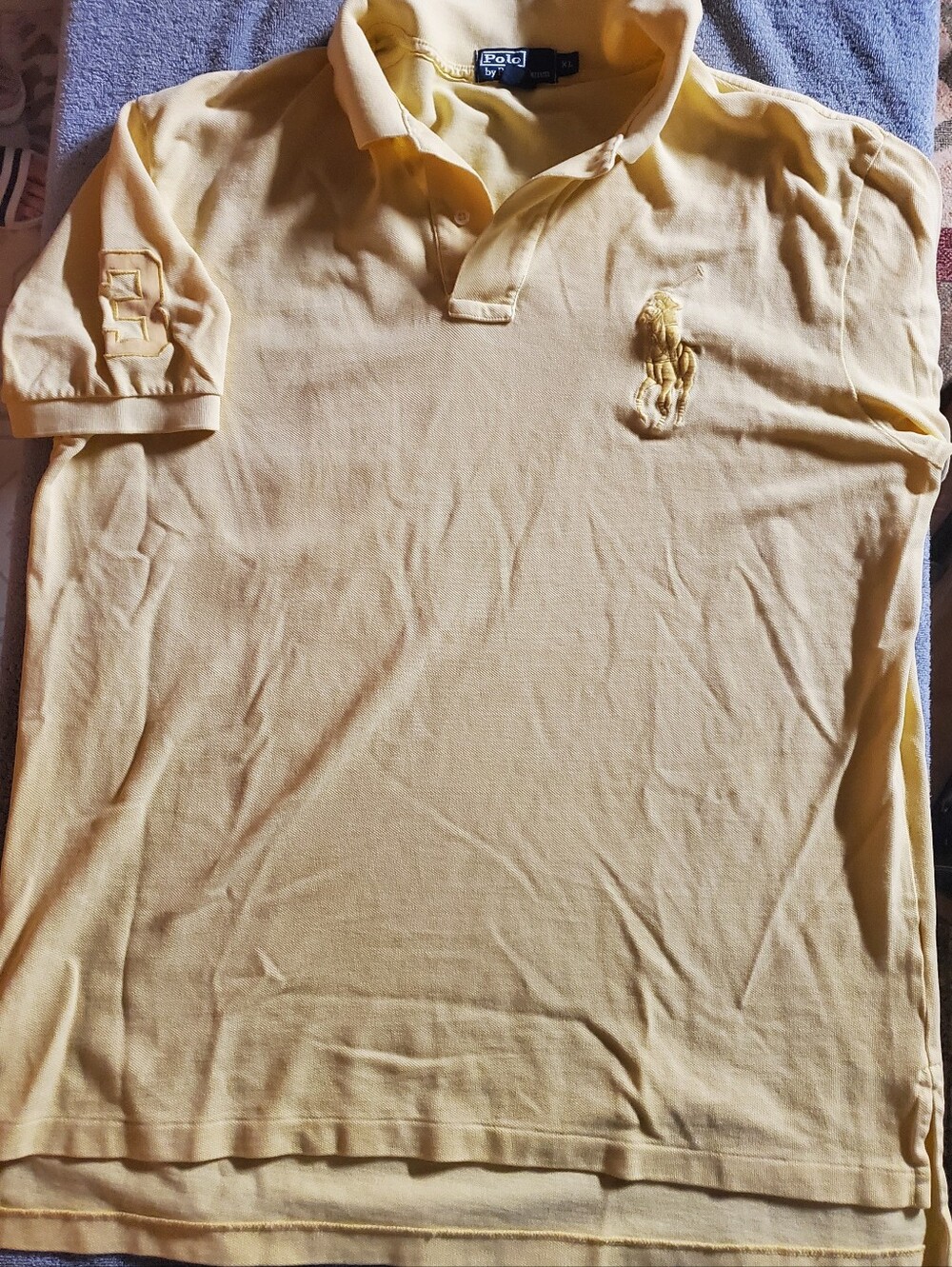 Polo Ralph Lauren Yellow Embroidered Pony Polo Shirt